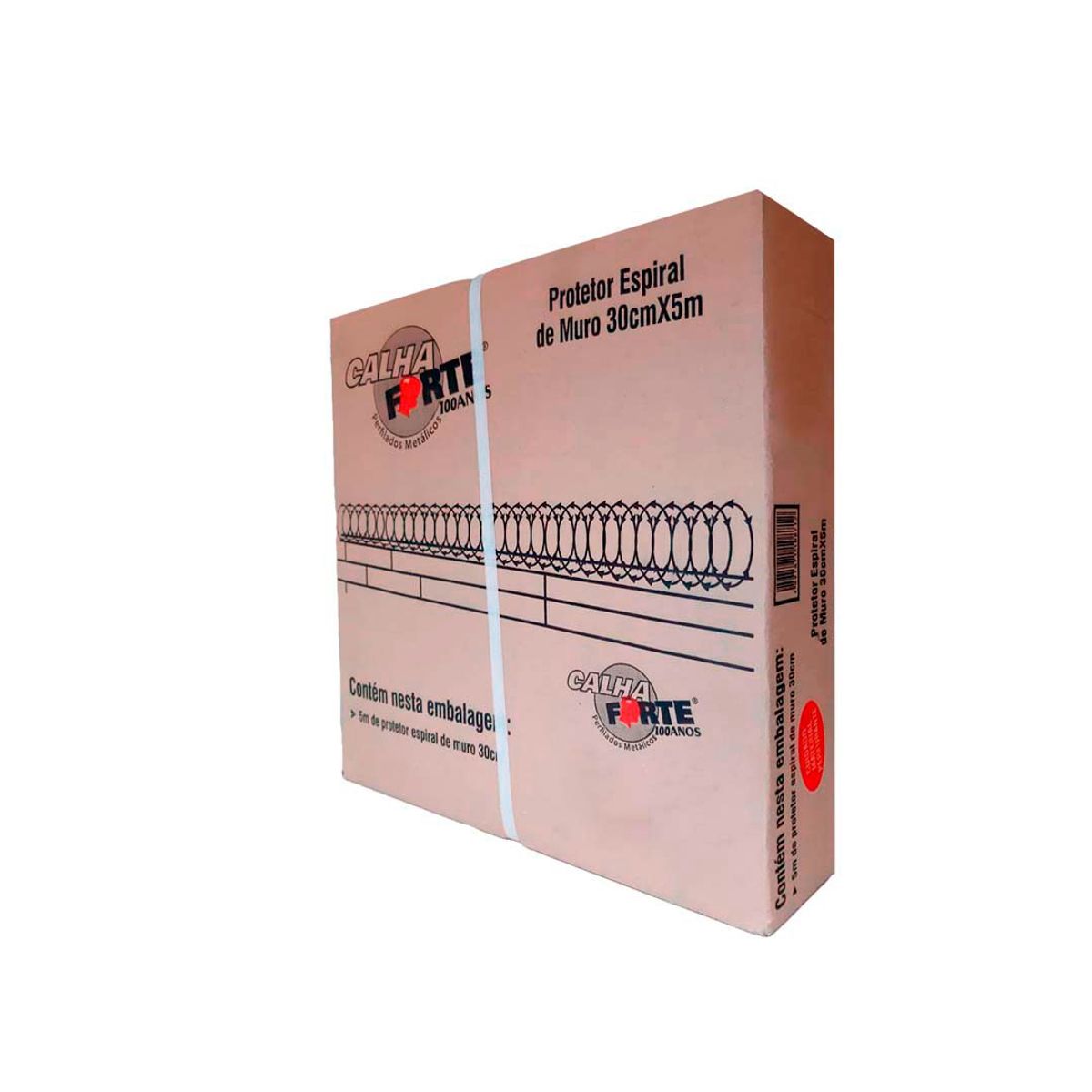 Rolo Protetor Perimetral Galvanizado, 30 Cm 5 Mt,calhaforte, marca Calhaforte - Foto 2