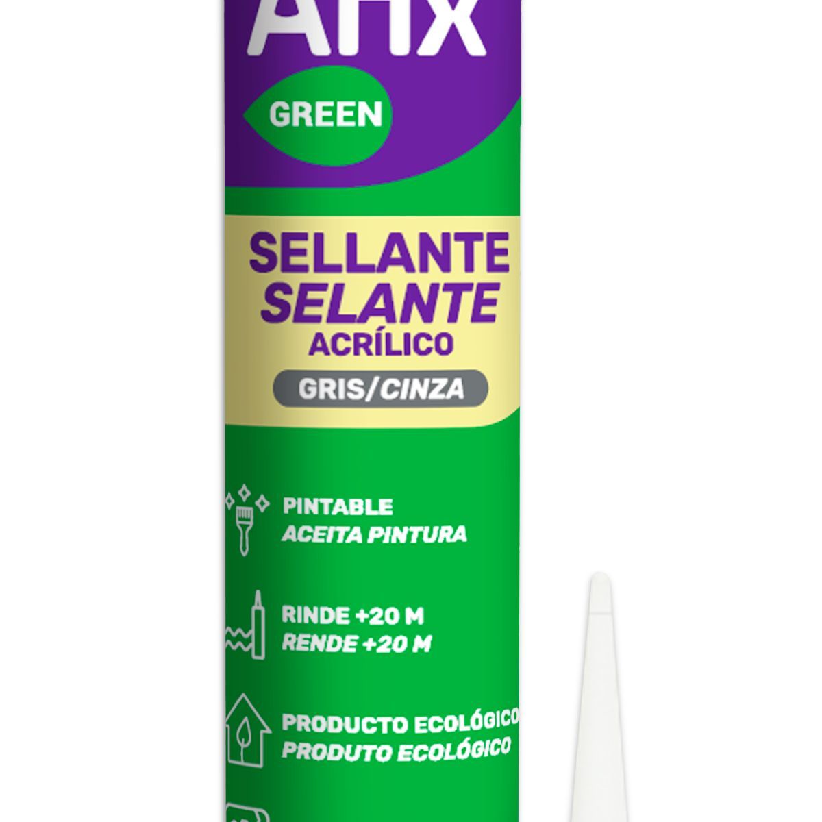 Selante Acrilico Base Agua Cinza 430G, marca  - Foto Principal