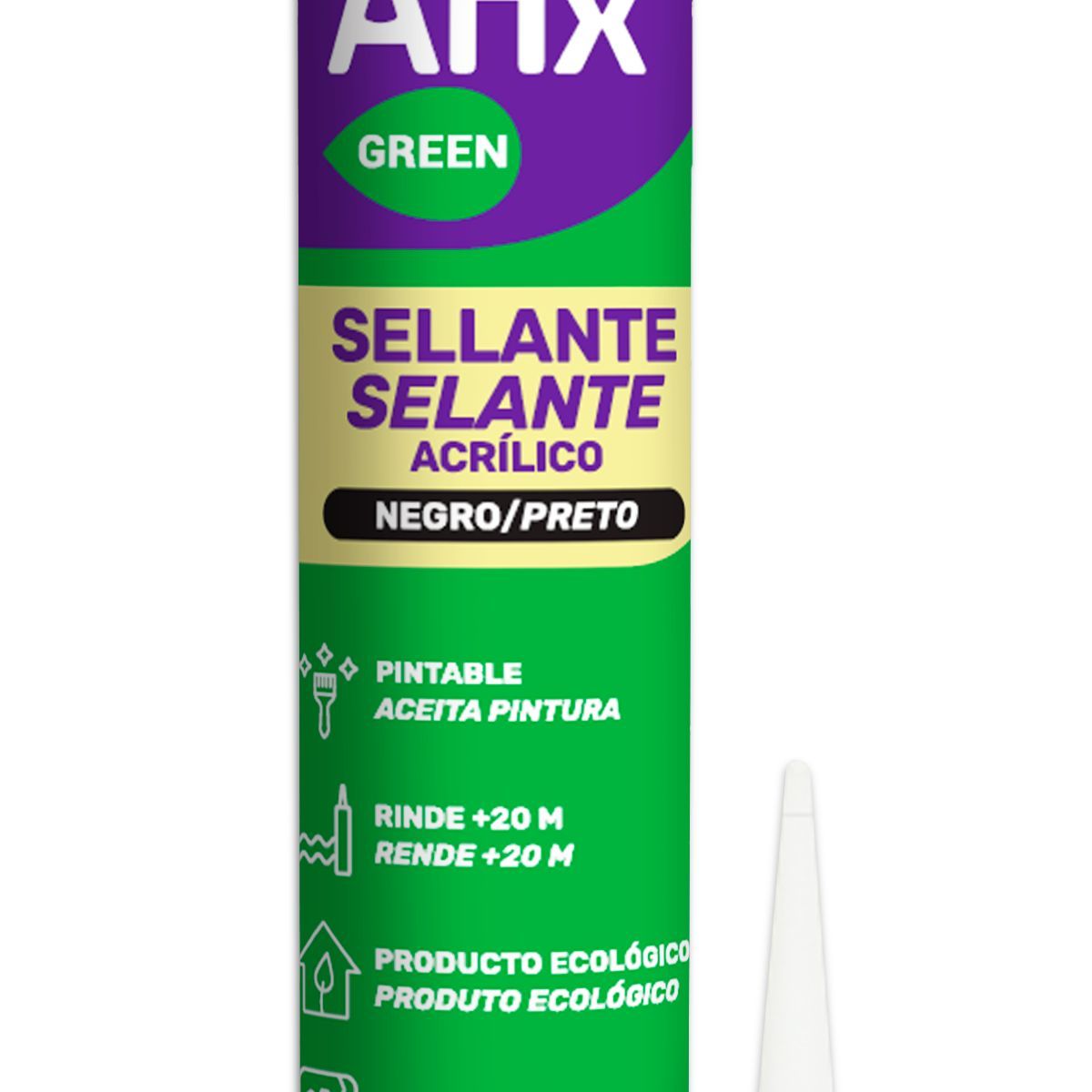 Selante Acrilico Base Agua Preto 430G, marca  - Foto Principal
