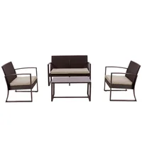 Conjunto Estar Rattan Mendoza 4 Peças
