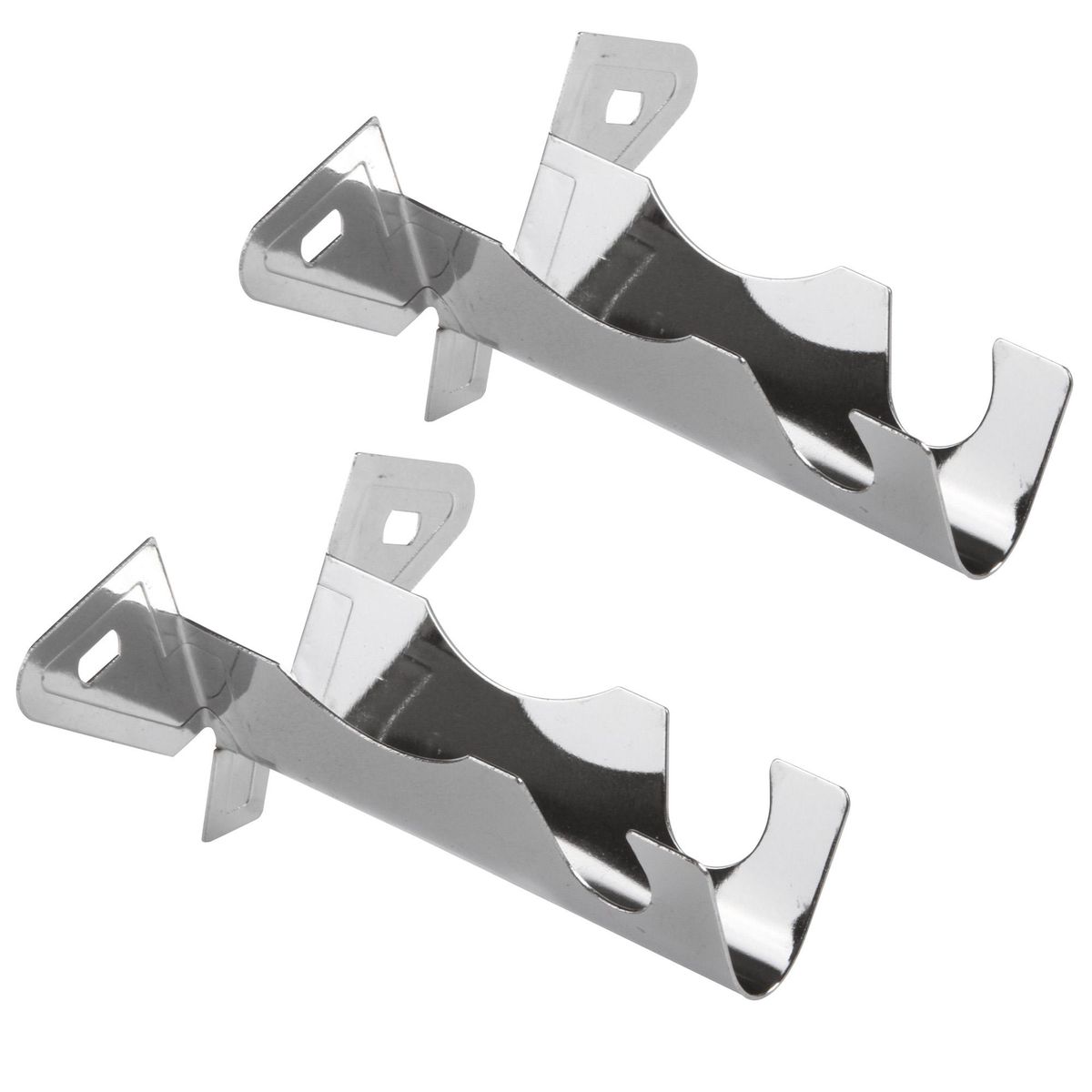 METALHSA - Set De Soportes Para Barra De Cortina 12 Mm 2 Unidades Cromado