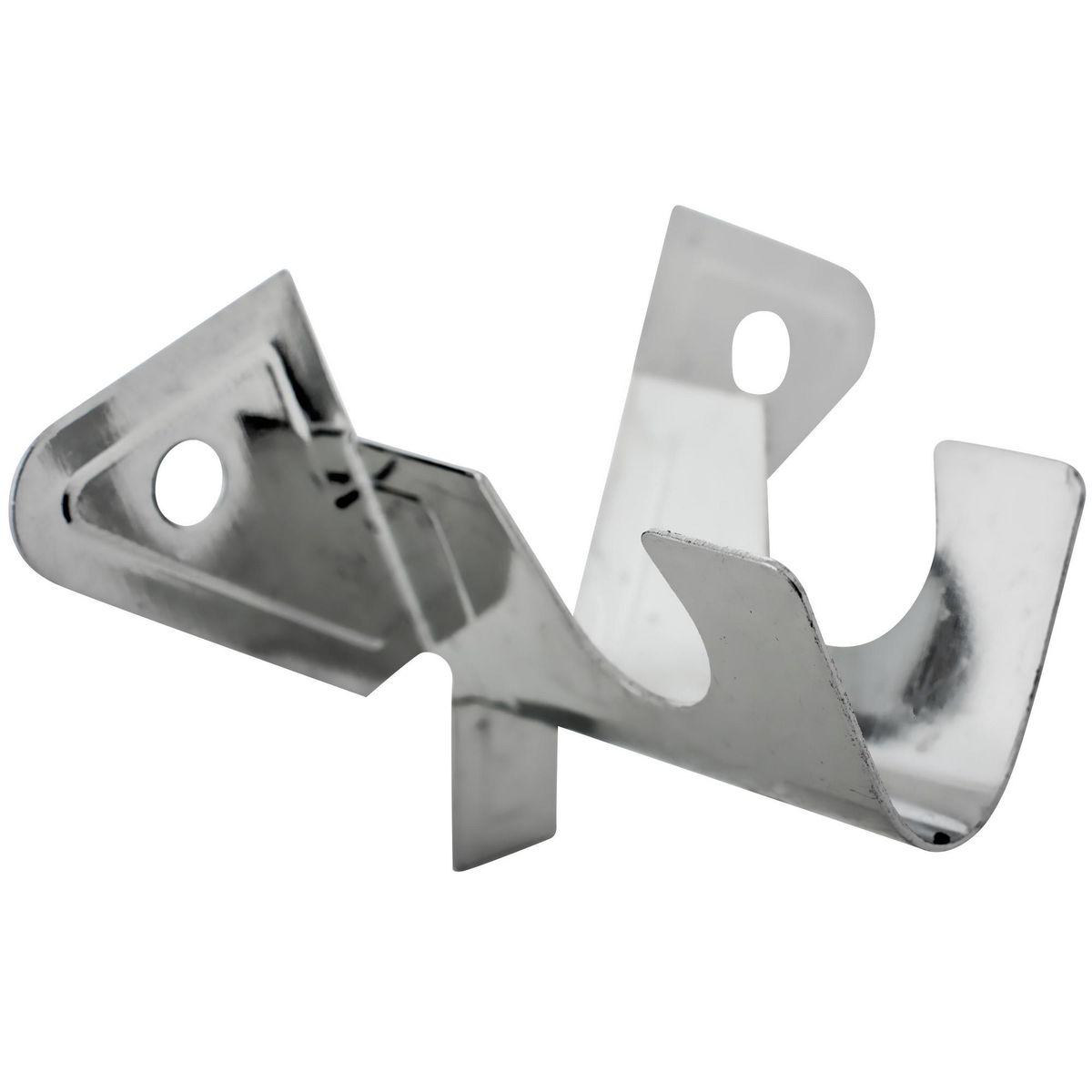 METALHSA - Set de soportes para barra de cortina 12 mm 2 unidades plateado