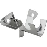 Set De Soportes Para Barra De Cortina 12 Mm 2 Unidades Plateado