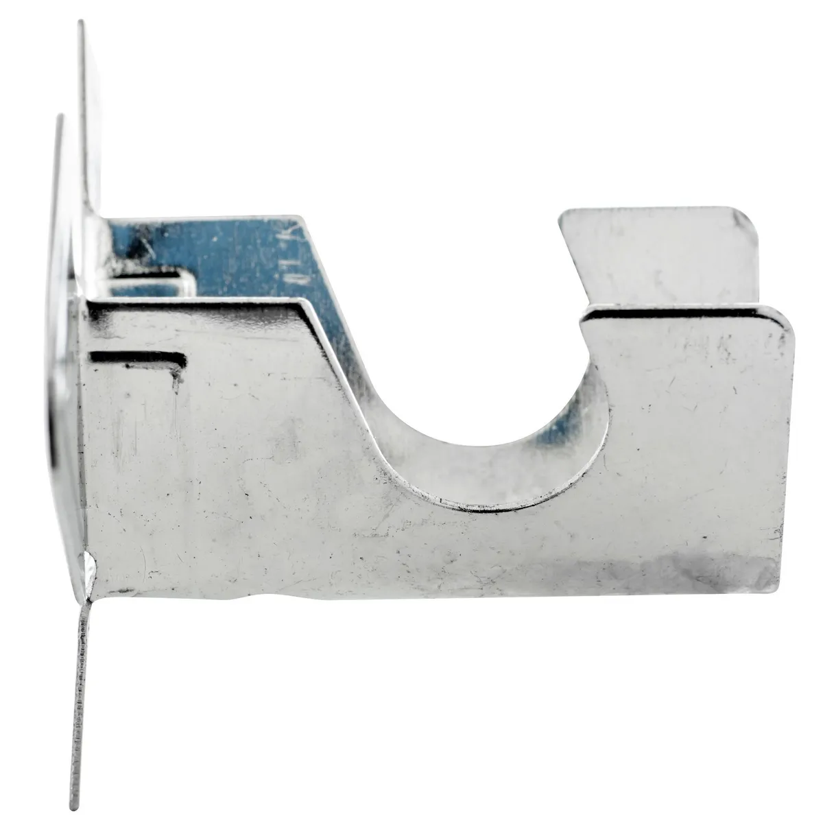 METALHSA - Set de soportes para barra de cortina 12 mm 2 unidades plateado