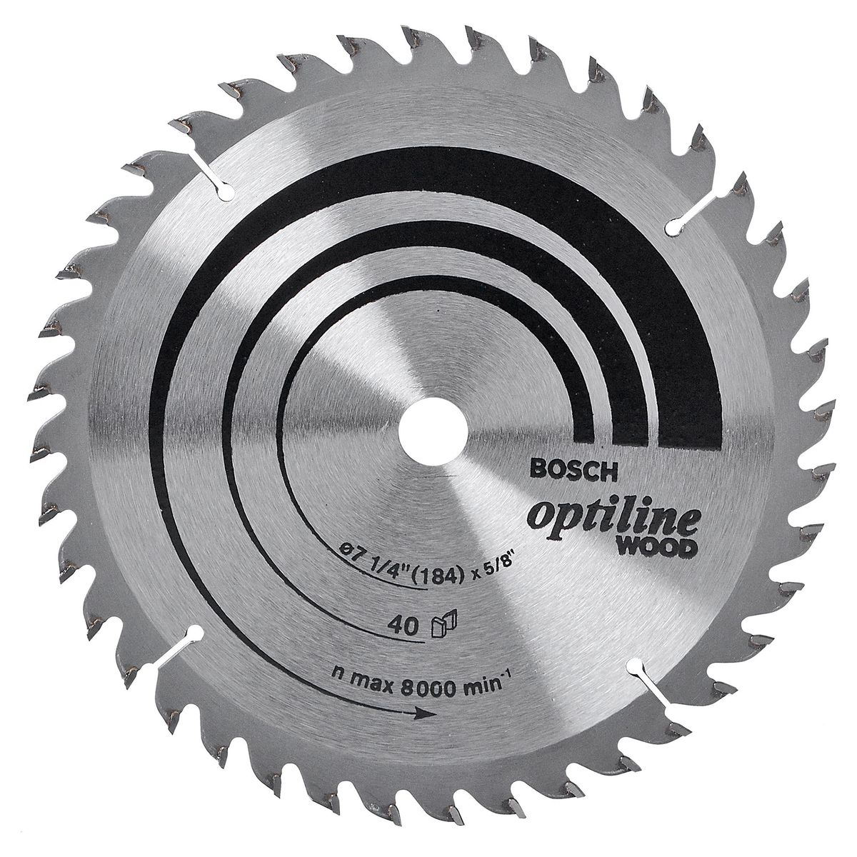 BOSCH - Disco de sierra circular 7 1/4" 40 dientes