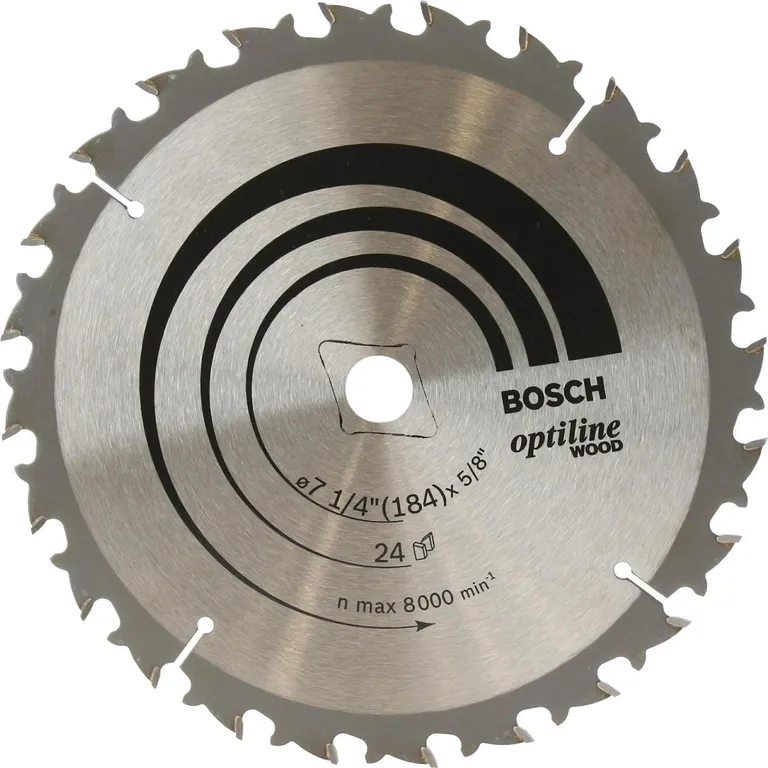 BOSCH Disco de sierra circular 7 1/4" 24 dientes