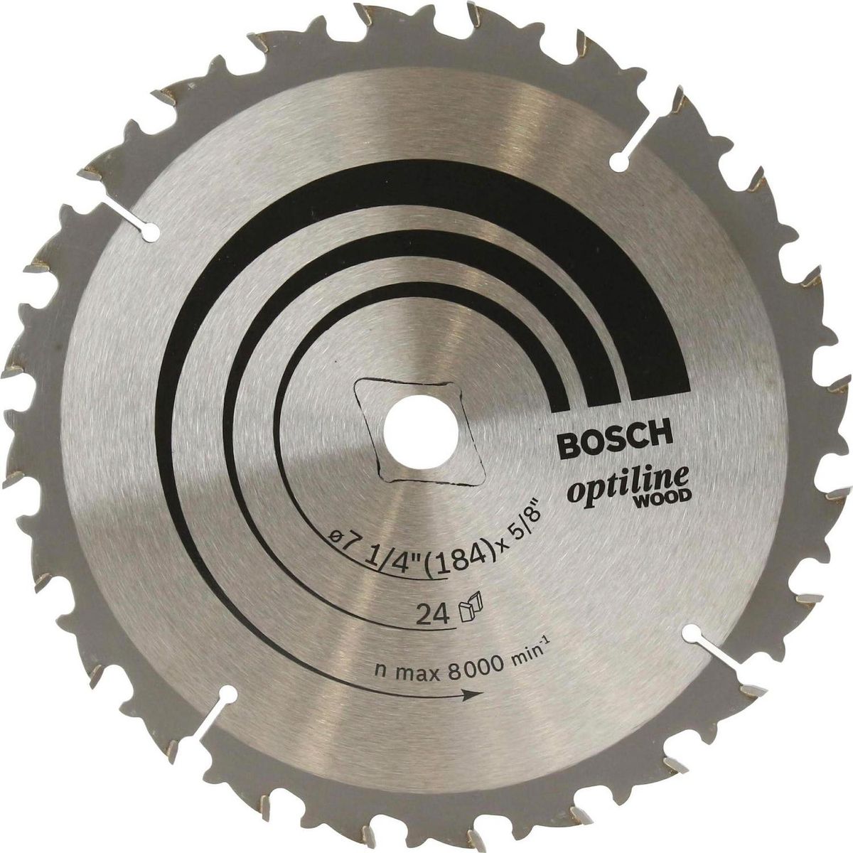 BOSCH - Disco de sierra circular 7 1/4" 24 dientes