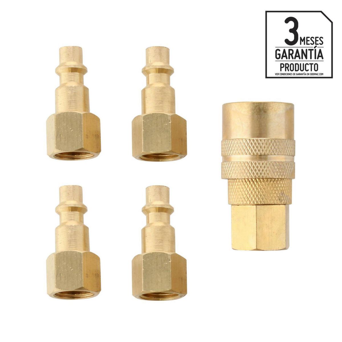 UBERMANN - Set de acoples 1/4" 5 unidades