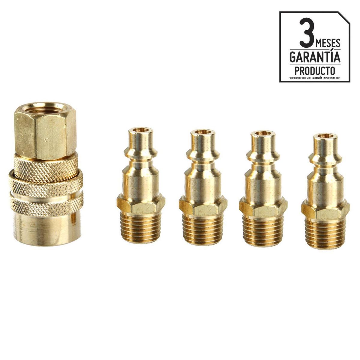 UBERMANN - Set de acoples 1/4" 5 unidades
