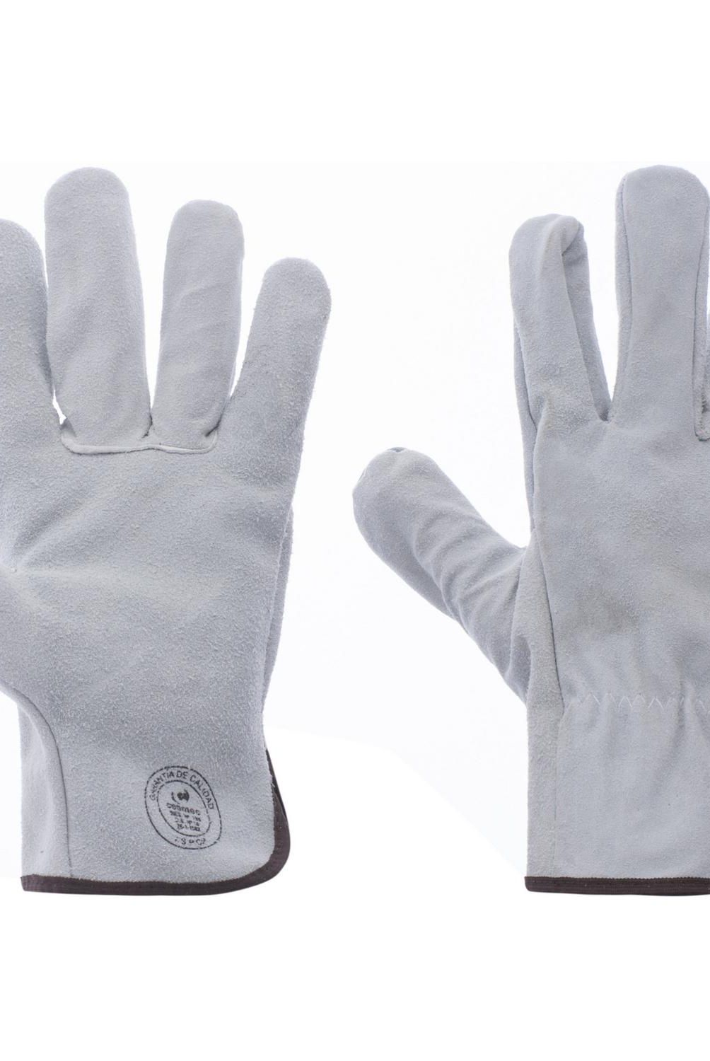 REDLINE - Guante Descarne Modelo Ajustado de Cuero Talla única Blanco