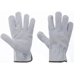 REDLINE - Guante Descarne Modelo Ajustado de Cuero Talla única Blanco