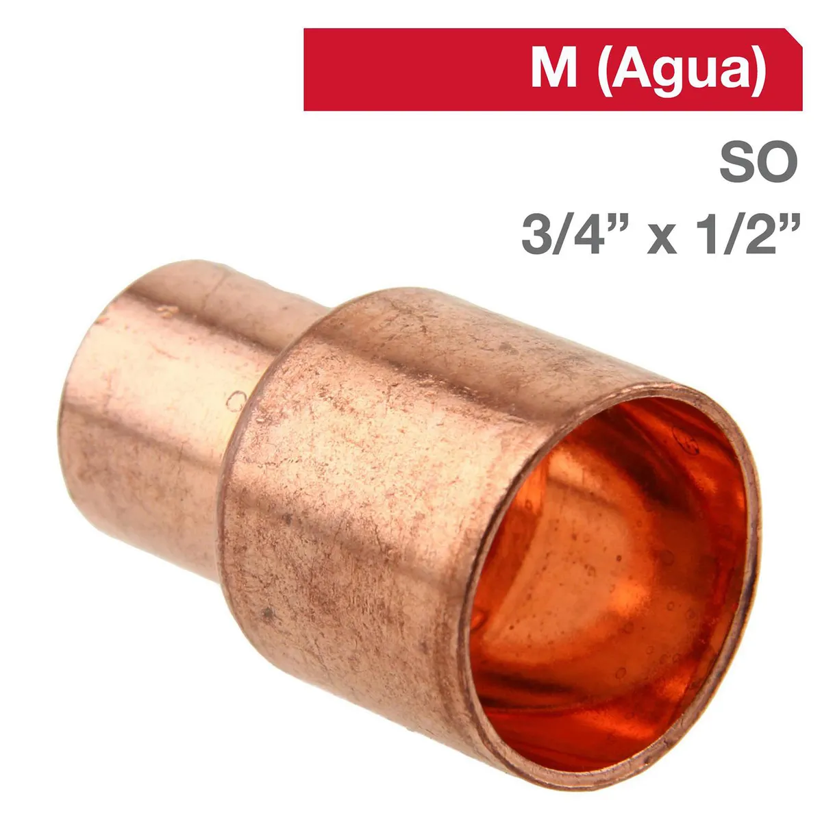 ELKHART - Copla Cobre SO 3/4" x 1/2" 1u