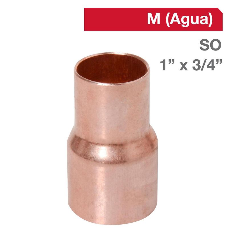 ELKHART - Copla Cobre SO 1" x 3/4"  1u