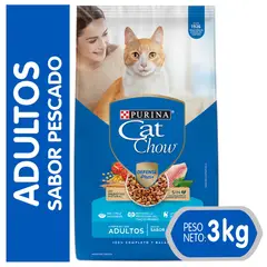 CAT CHOW - Alimento Seco para Gato Adulto Pescado 3 kg