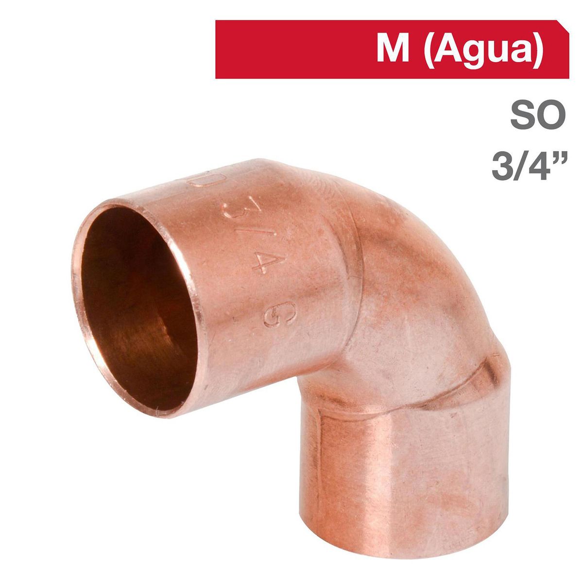 ELKHART - Codo Cobre SO 3/4" 1u