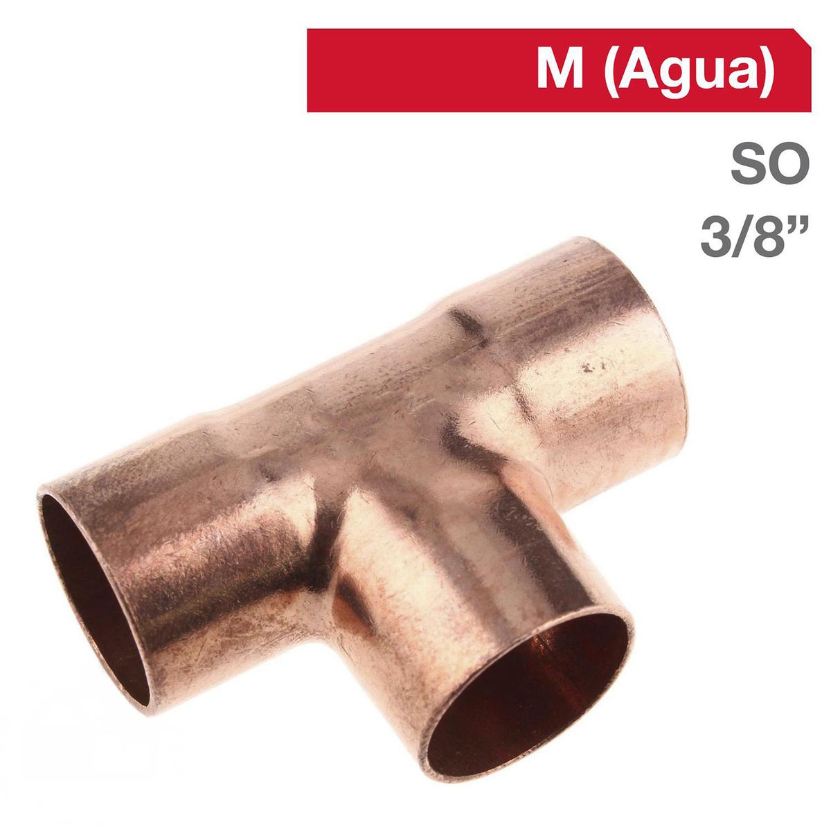 ELKHART - Tee Cobre SO 3/8" 1u