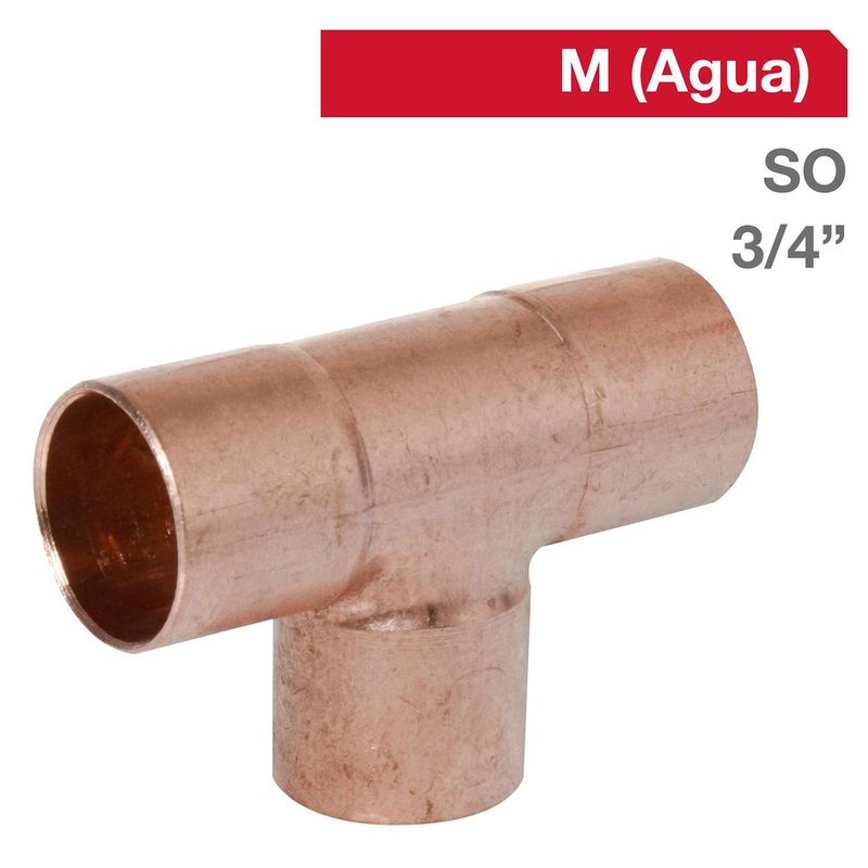 ELKHART - Tee Cobre SO 3/4"  1u