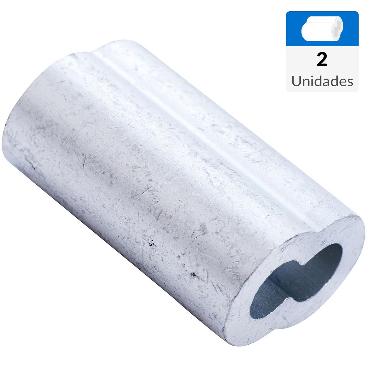 FIXSER - Set de abrazaderas aluminio 3/16" 2 unidades