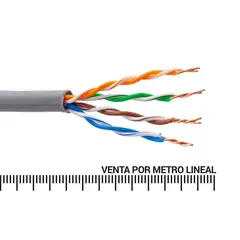 ROIMEX - Cable UTP Categoría 5E Unifilar Gris Metro Lineal