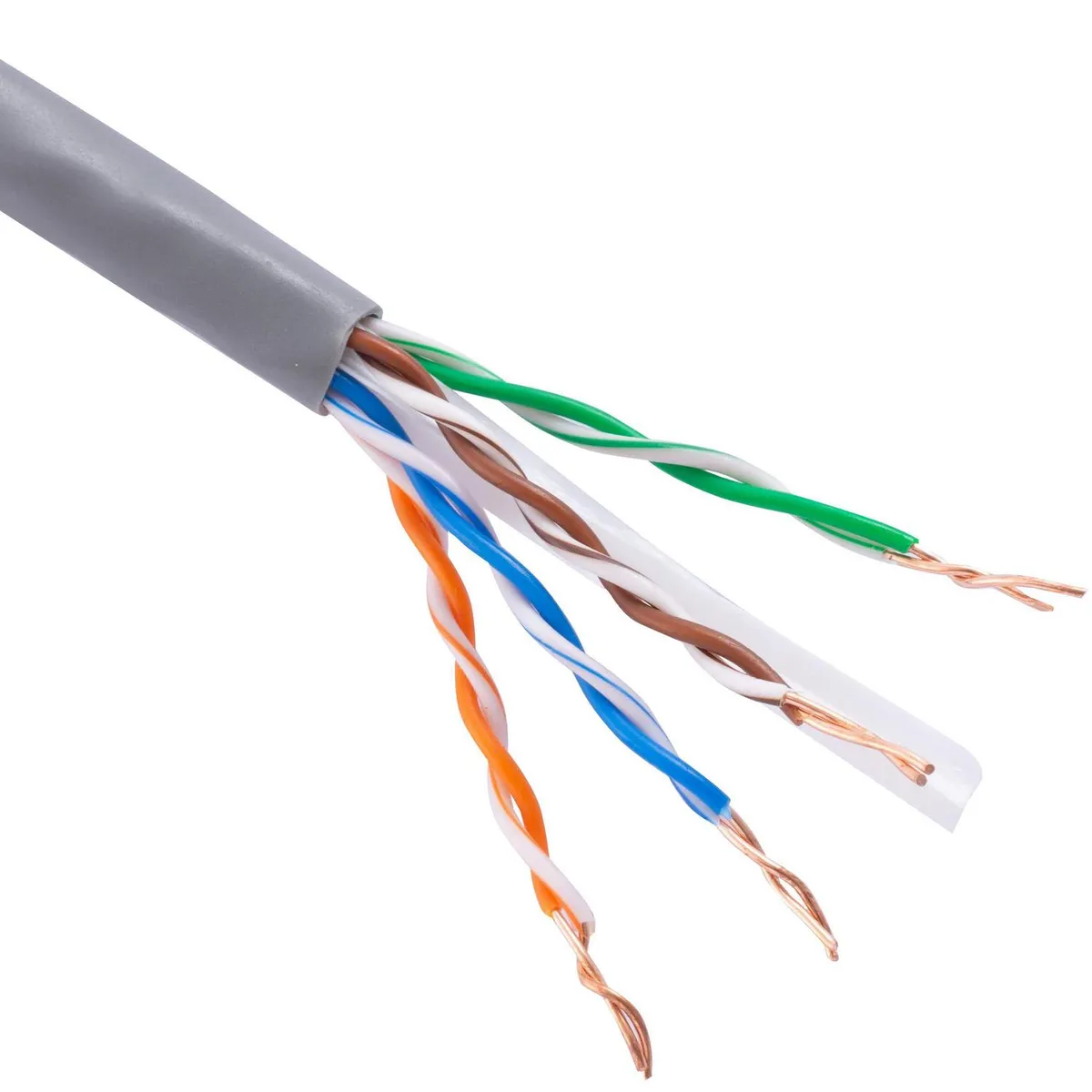 ROIMEX - Cable UTP Categoría 6 Unifiliar Gris Metro Lineal