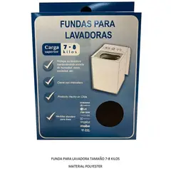 HAPPY WASH - Funda para Lavadora Superior de 7-8 kg 65x68x99 cm Tela Blanco