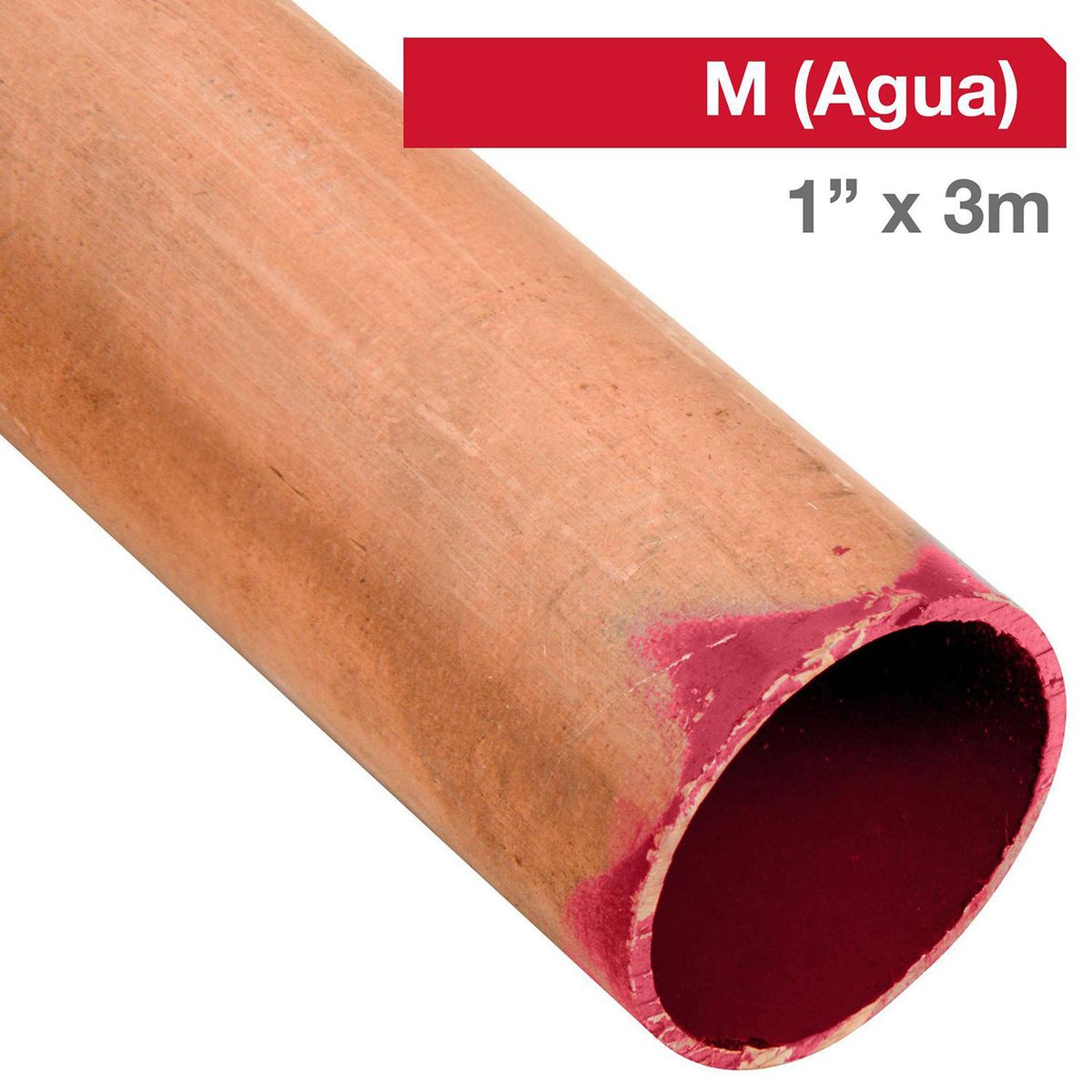 E P C - Cañería M Cobre Agua 1 "x3 m