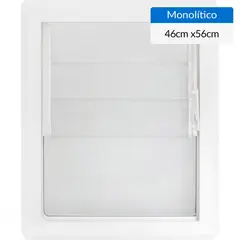 WINTEC - Ventana PVC Celosía 46x55 cm Vidrio Monolítico Blanca