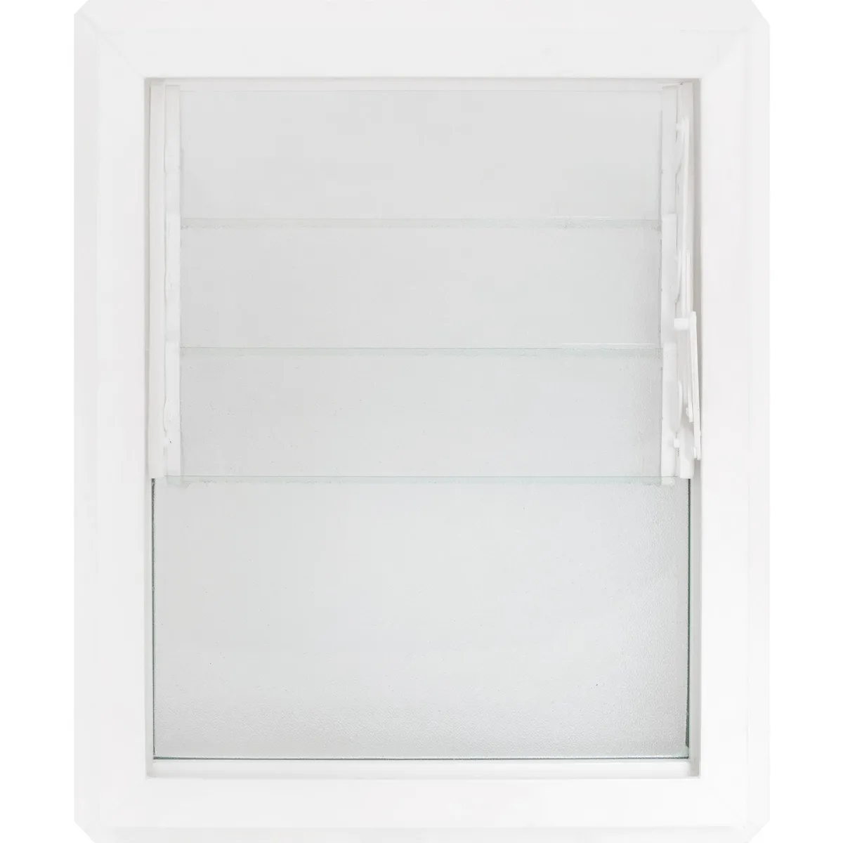 Ventana PVC Celosía 46x55 cm Vidrio Monolítico Blanca, marca WINTEC - Foto 2