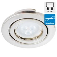 Foco Empotrado Basculante Metal Gris 50 W GU10 10 cm