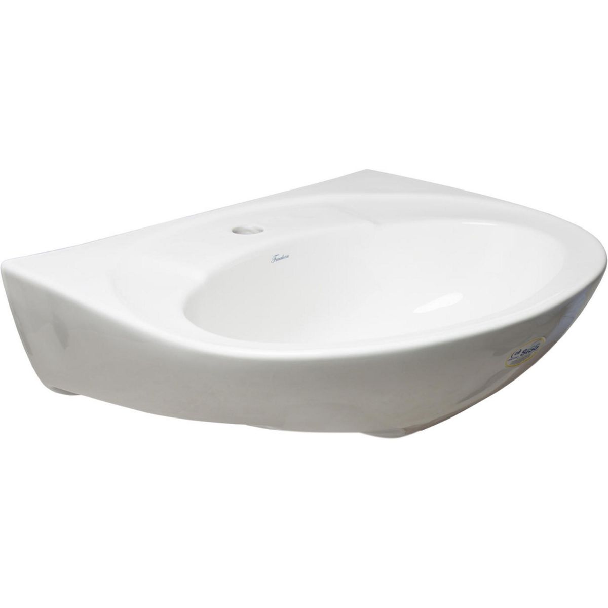 FANALOZA - Lavamanos Forma Redonda Loza 61x16x47.3 cm Blanco