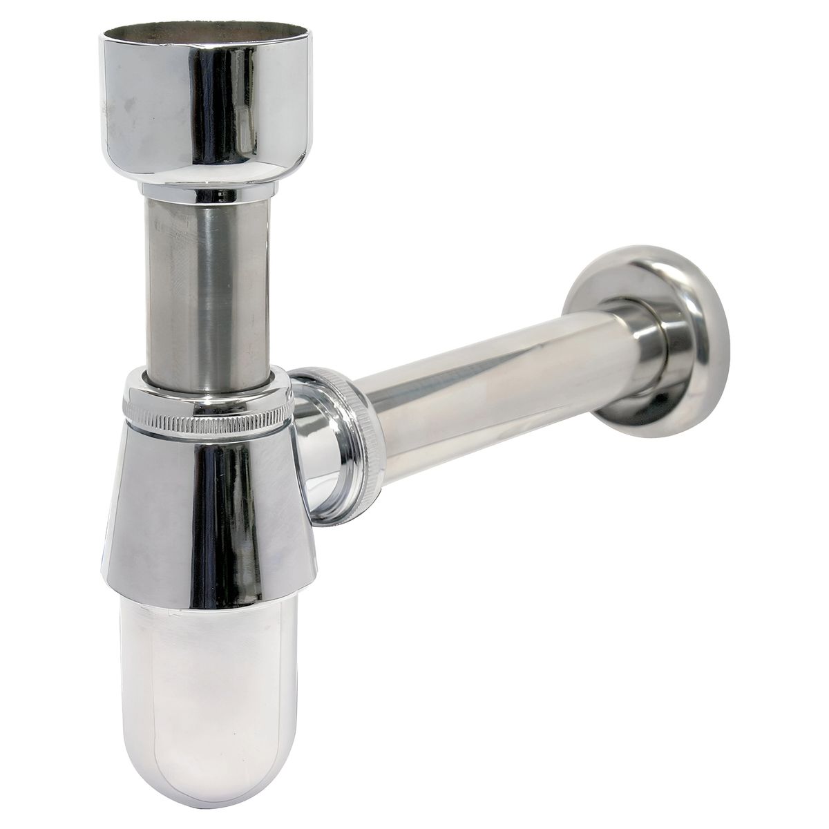 CORSOVALV - Sifón Zamak Cromado para Urinario Tubo de 25 cm