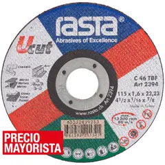 RASTA - Disco de corte universal 4 ½" óxido de aluminio