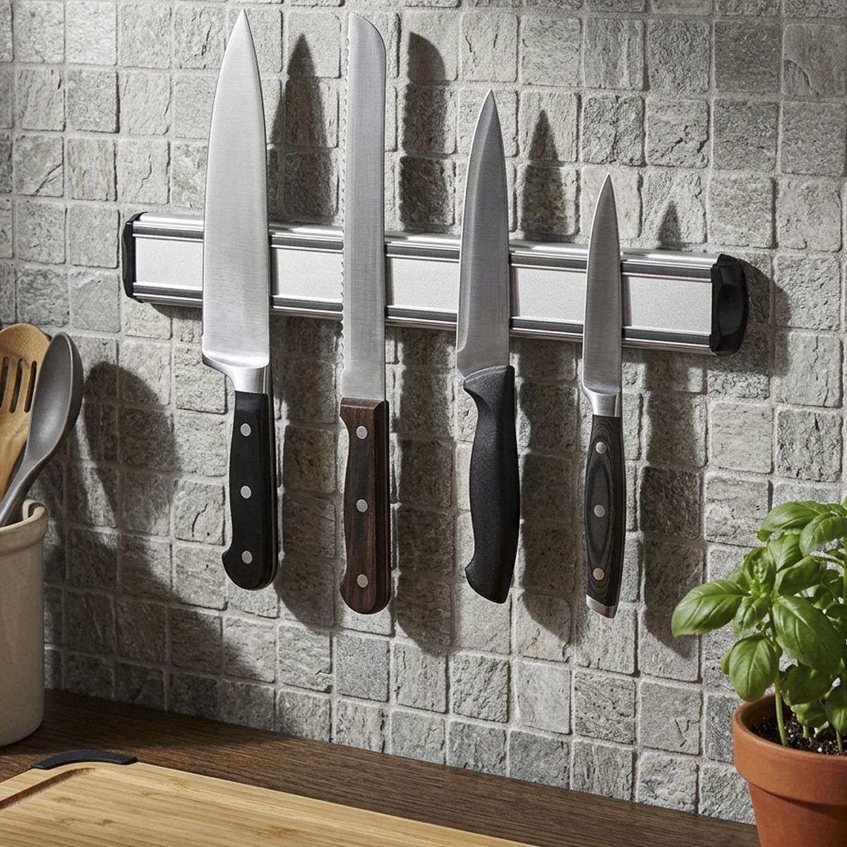 Rack para Cuchillos 38x2.3x Gris, marca JUST HOME COLLECTION - Foto Principal