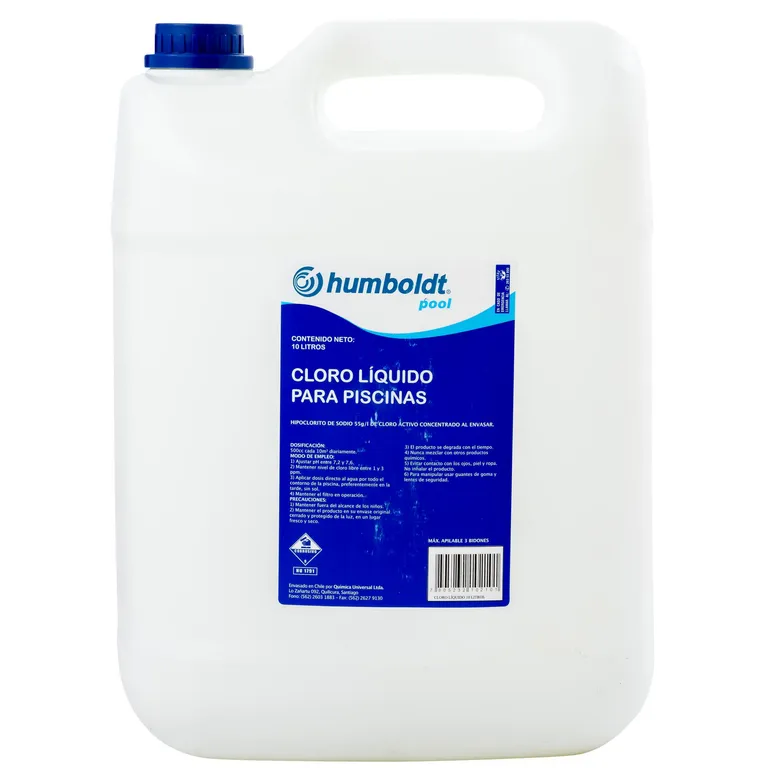 Cloro para Piscinas Líquido 10 l Bidón