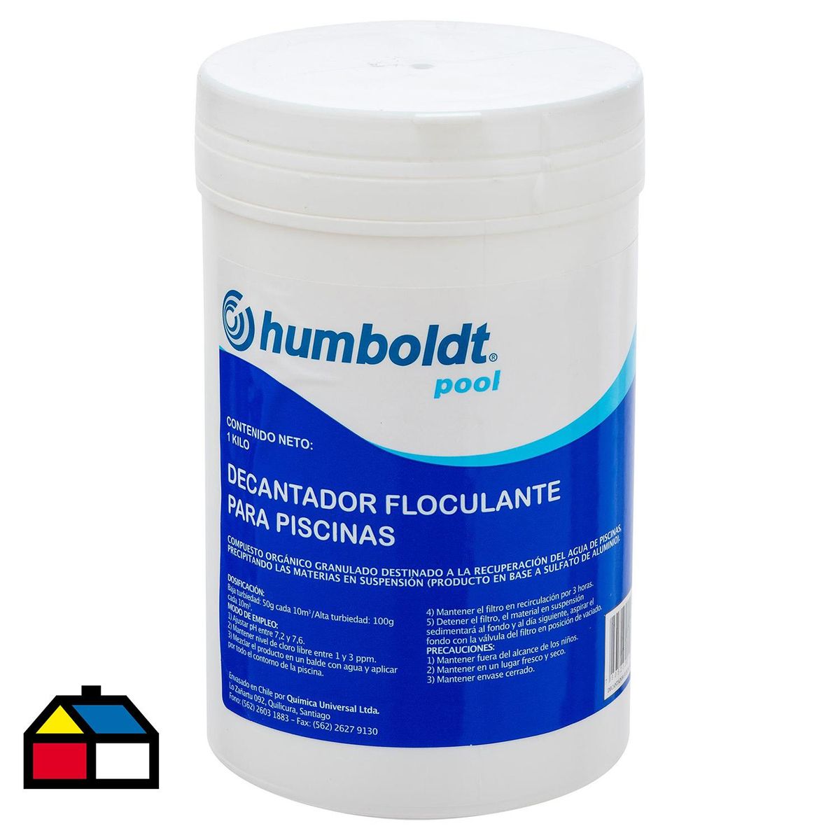 HUMBOLDT - Decantador para Piscina Granulado 1 kg Frasco (plástico/vidrio)