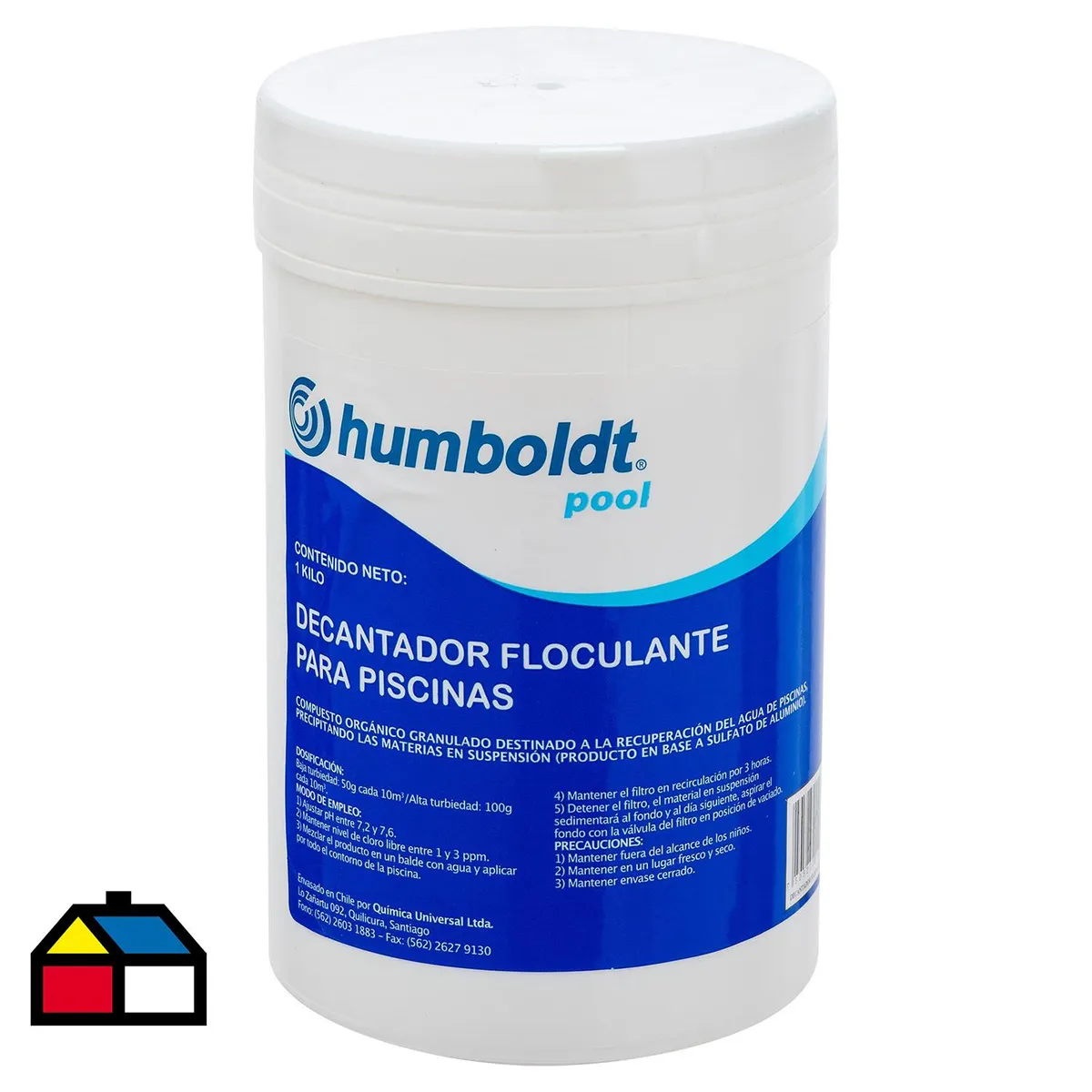 HUMBOLDT - Decantador para Piscina Granulado 1 kg Frasco (plástico/vidrio)