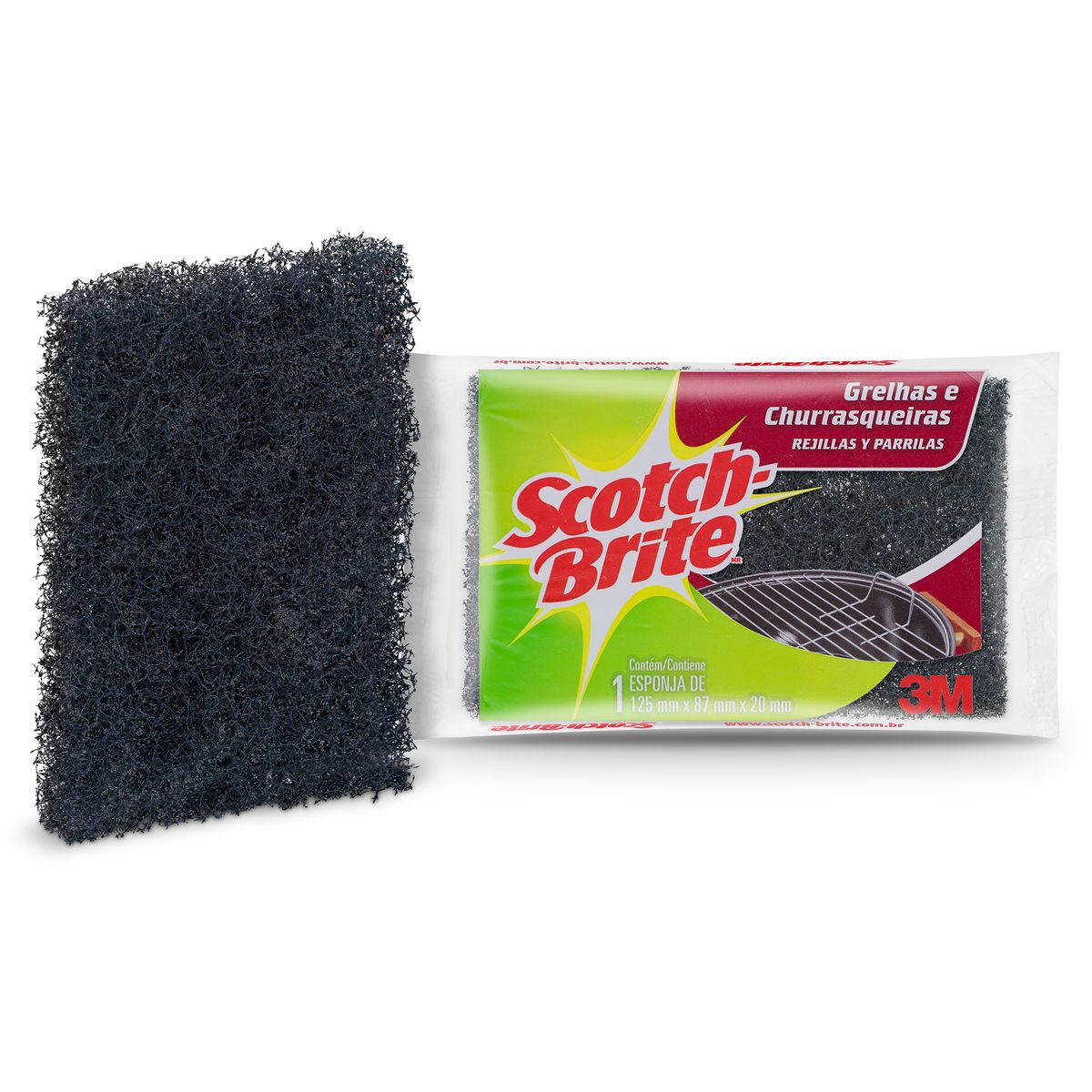 SCOTCH BRITE - Esponja Scotch Brite Parrilla Limpieza Profunda Resistente