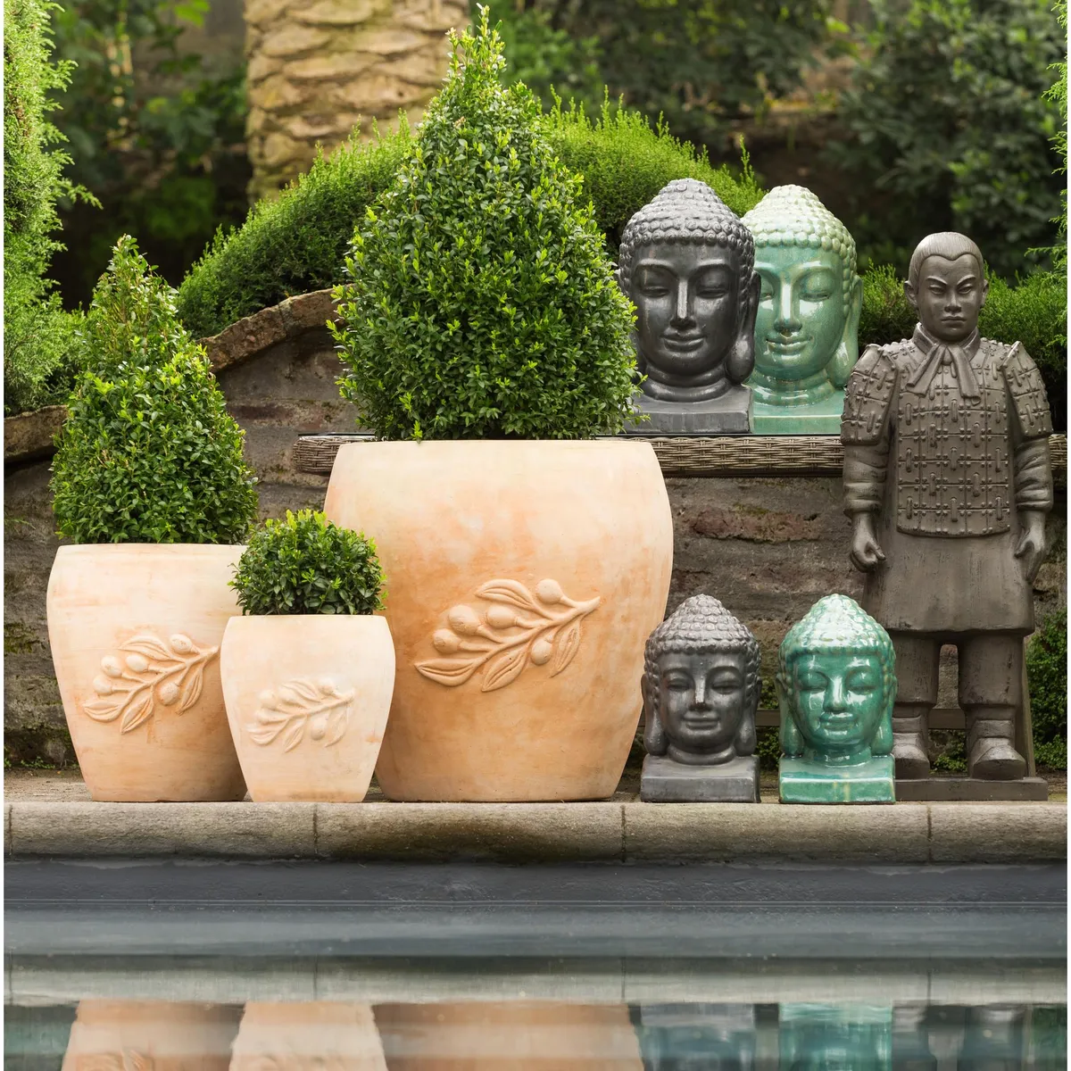 JUST HOME COLLECTION - Macetero de arcilla sin borde terracota