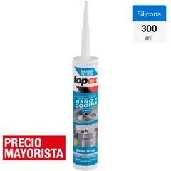 TOPEX - Silicona con fungicida para baño y cocina 300 ml