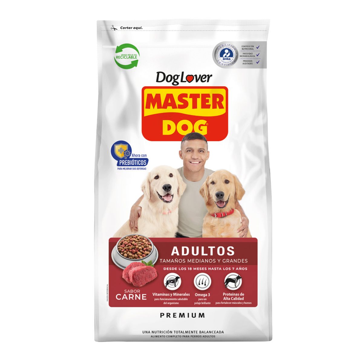 MASTER DOG - Alimento para Perro Adulto Carne, arroz y vegetales 15 kg