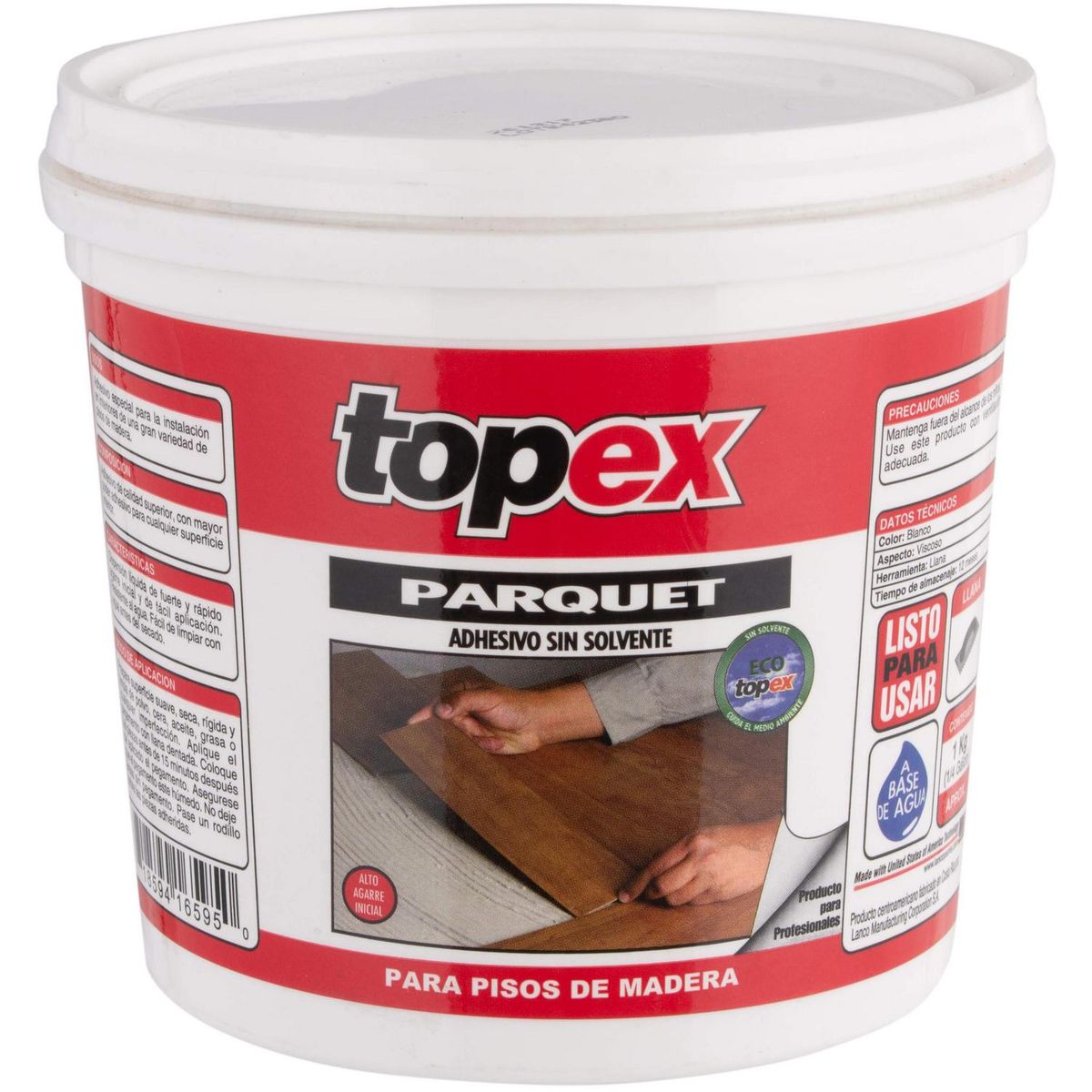 TOPEX - Adhesivo para Parquet Piso Superficie Flexible 1 kg