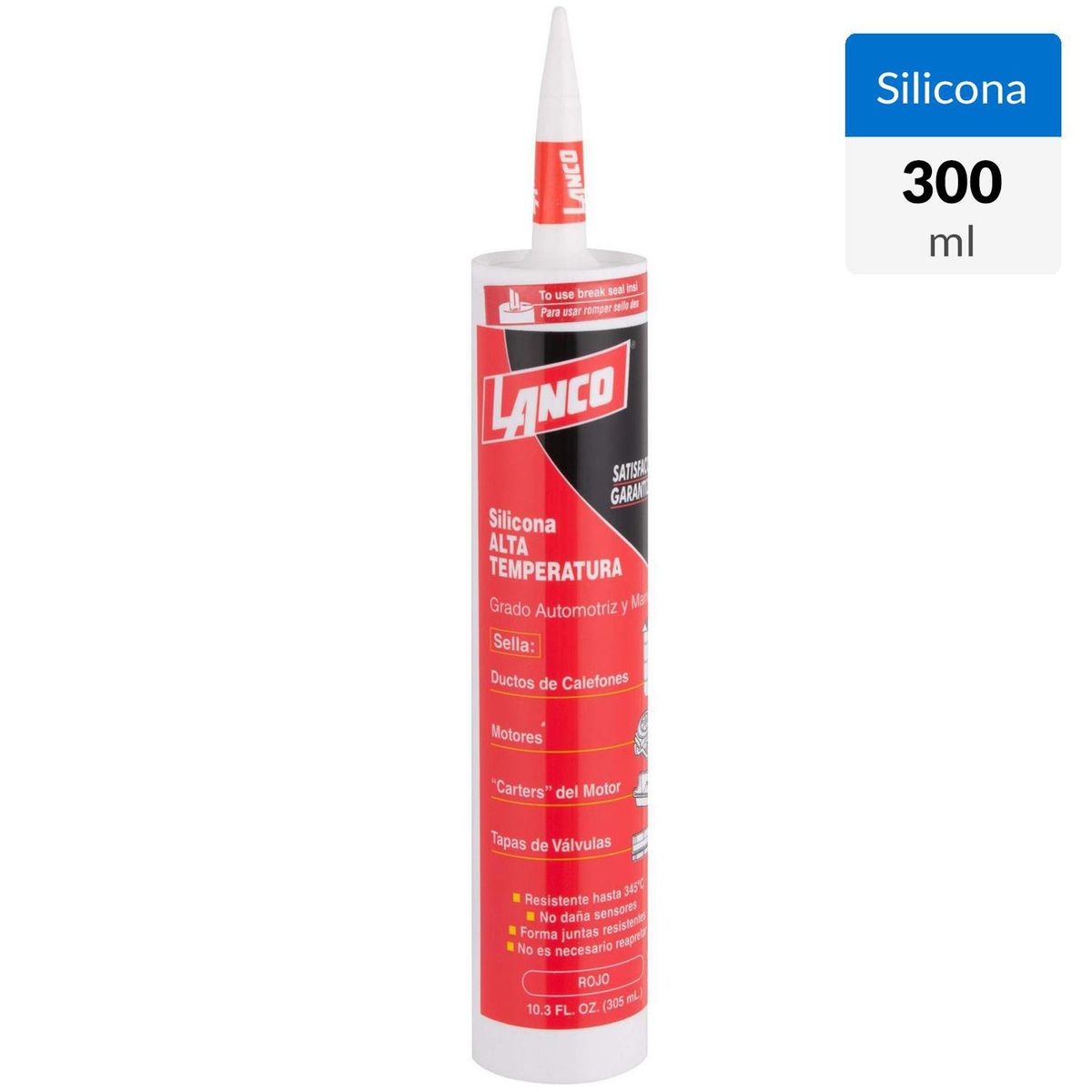 LANCO - Silicona para altas temperaturas 300 ml