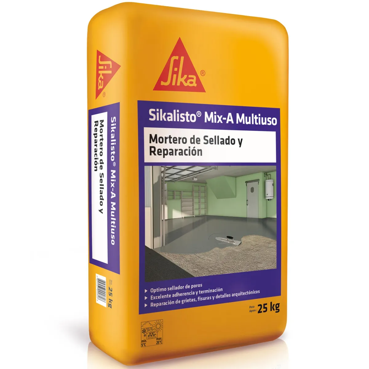 SIKA - Sikalisto Mortero de Sellado y Reparación Saco 25 Kg