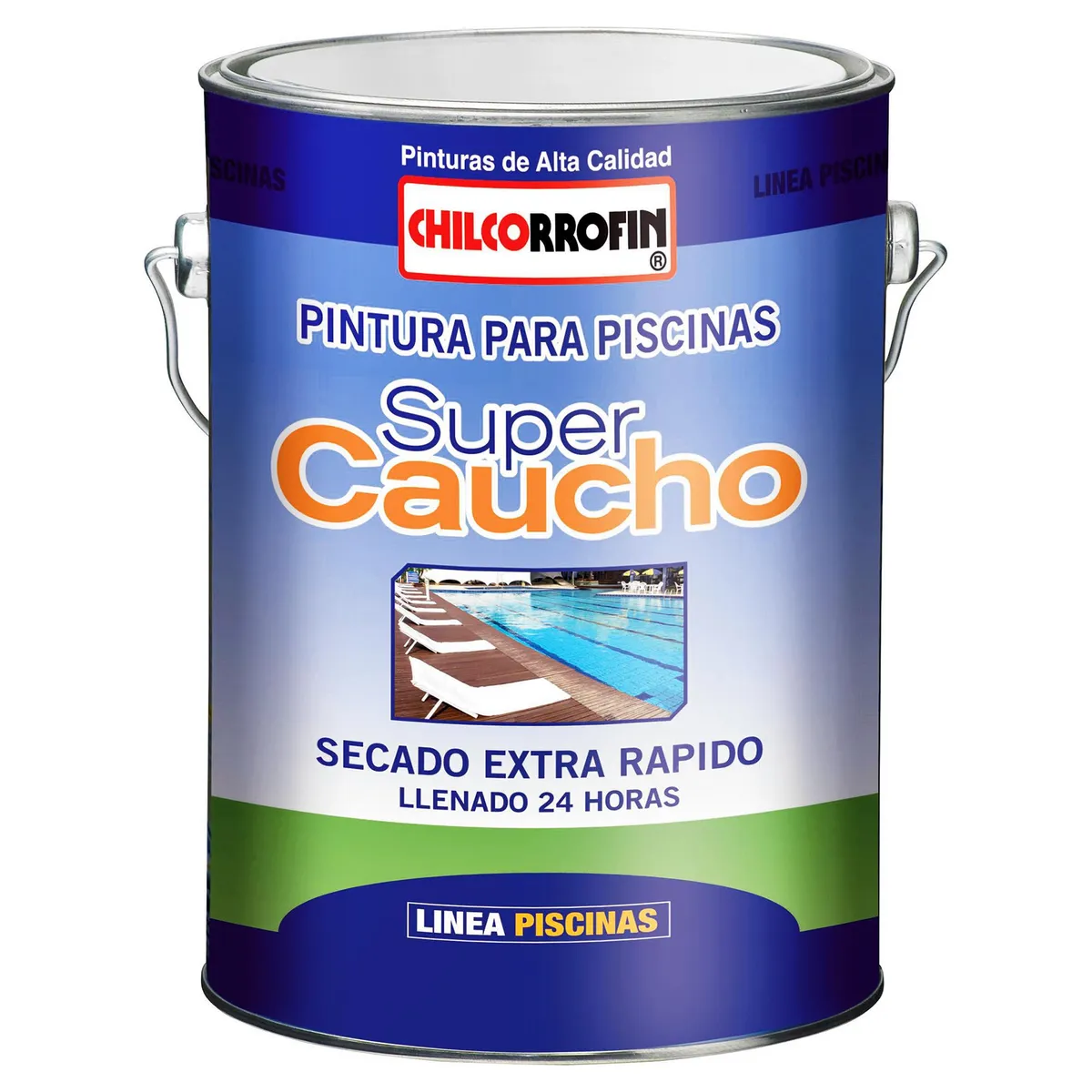CHILCORROFIN - Pintura para piscina semi brillo 1 gl azul tahití