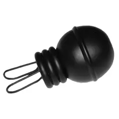 FERRATO - Terminal para tubo de cortina 19 mm negro