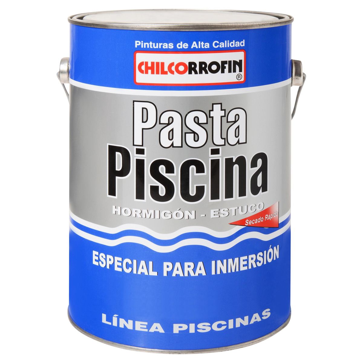 CHILCORROFIN - Pasta para Piscina PP-77 Lata 7 kg Mate Blanco