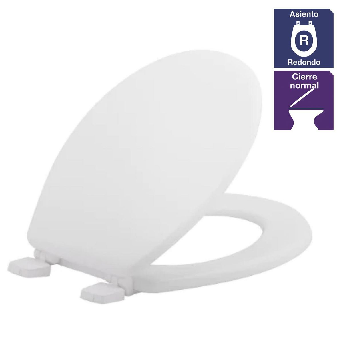 BEMIS - Asiento WC redondo plástico boné