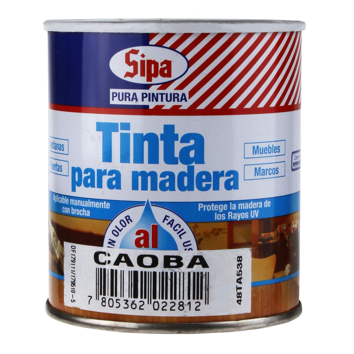 SIPA - Tinta para Madera  800 ml Caoba