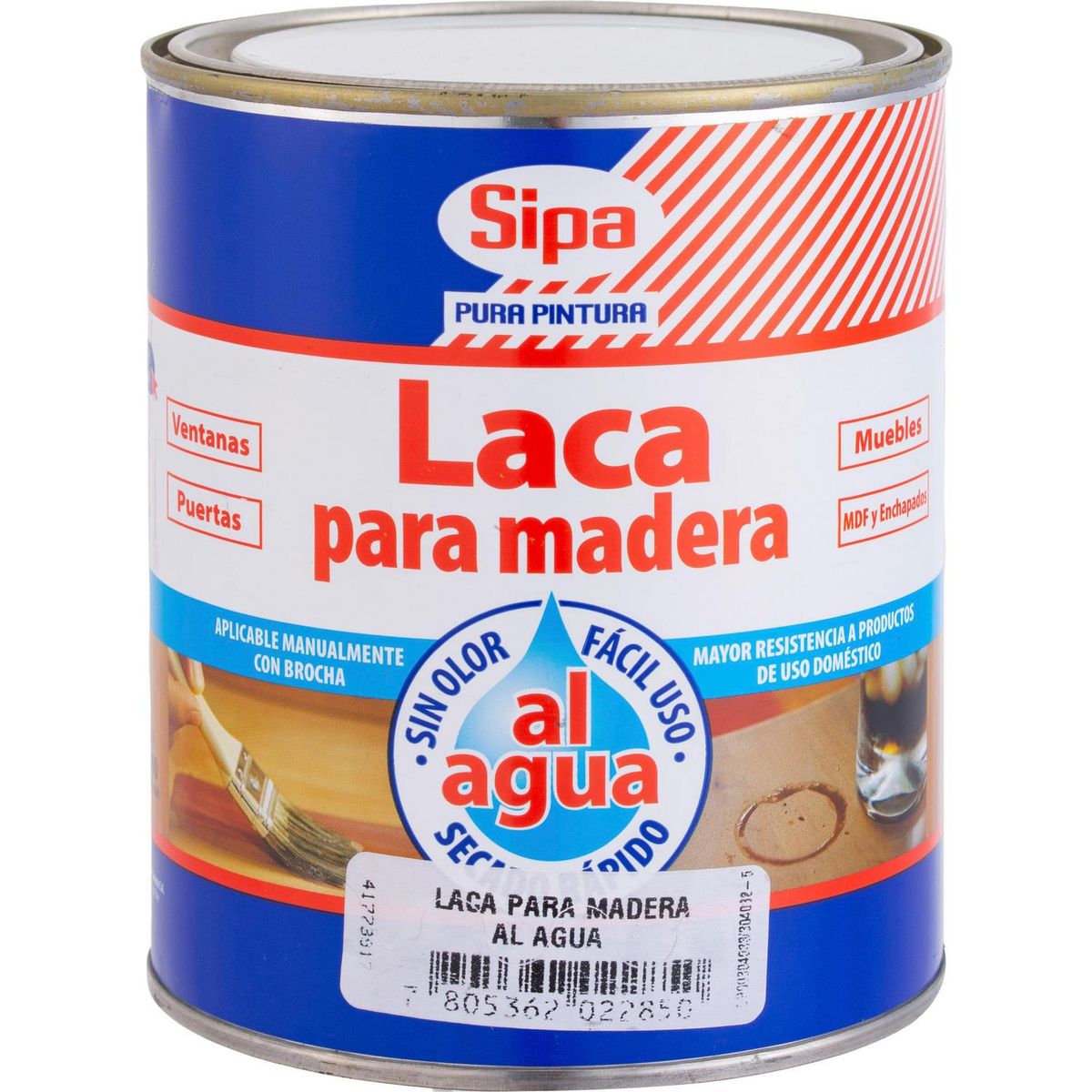 SIPA - Laca para Madera Brillante 0.8 l Incoloro