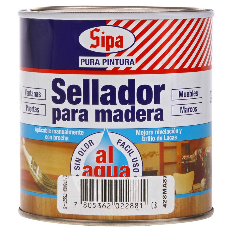 SIPA - Sellador para madera al agua 800 cc
